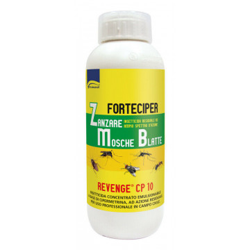 FORTECIPER Insetticida con Permetrina per zanzare mosche e blatte 1 LT – FORMEVET