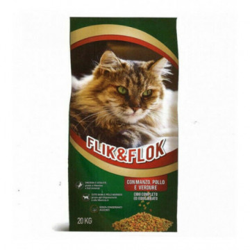 Crocchette Gatto Manzo e Pollo 20 Kg Flik&Flok Morando